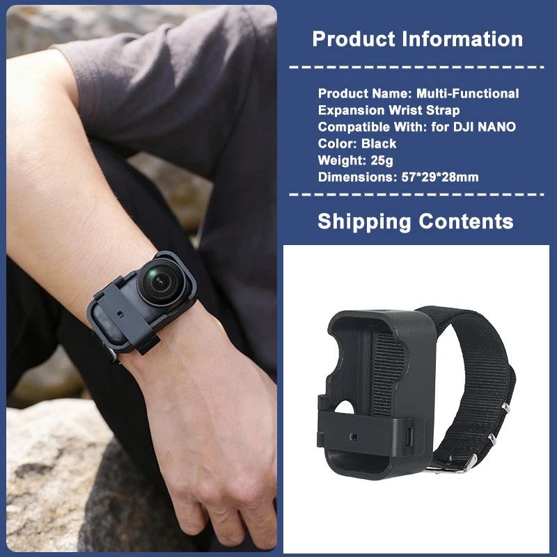 Hand Wrist Band Strap For DJI Osmo Nano Sports Camera Mount Adjustable Wristband For DJI Osmo Nano Camera Accessories Peaceful Pleasures Health and Wellness