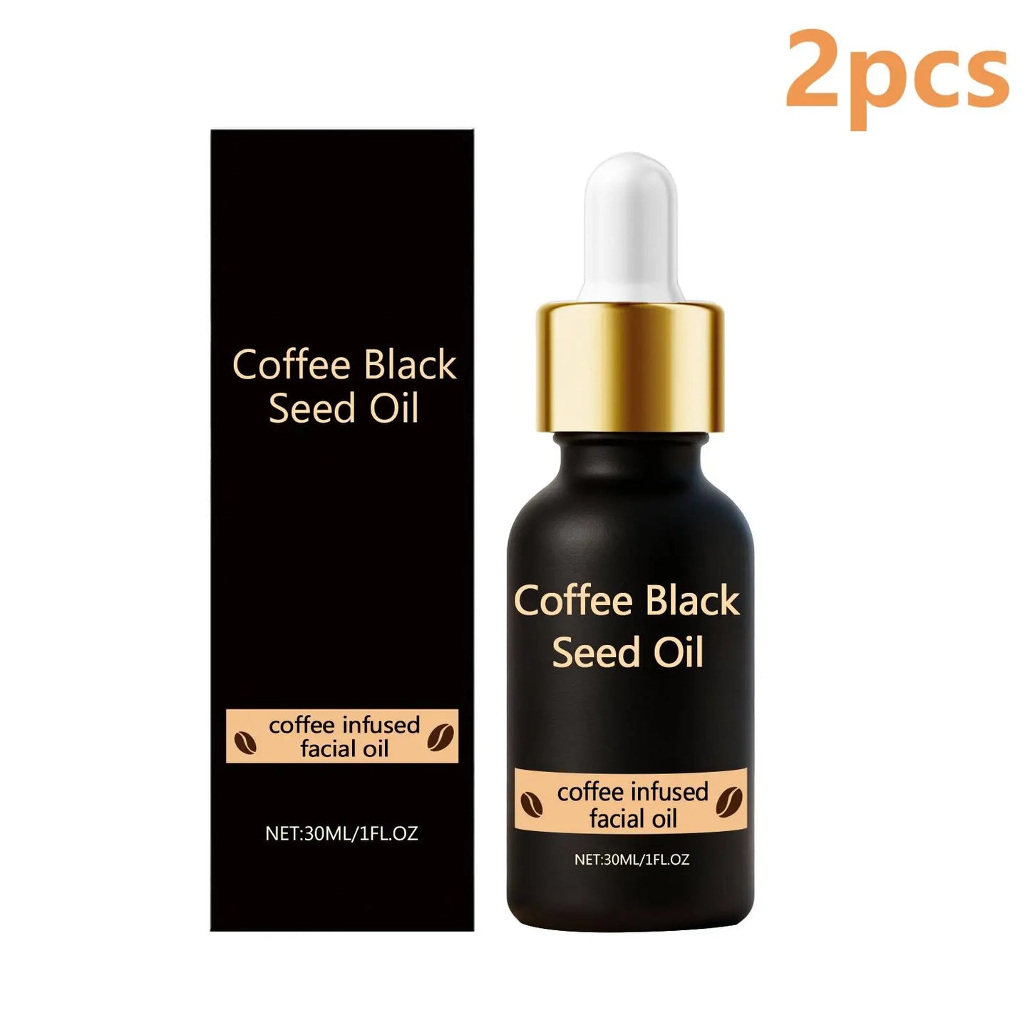Coffee Black Seed Facial Oil – Hydration & Anti-Wrinkle 30ml