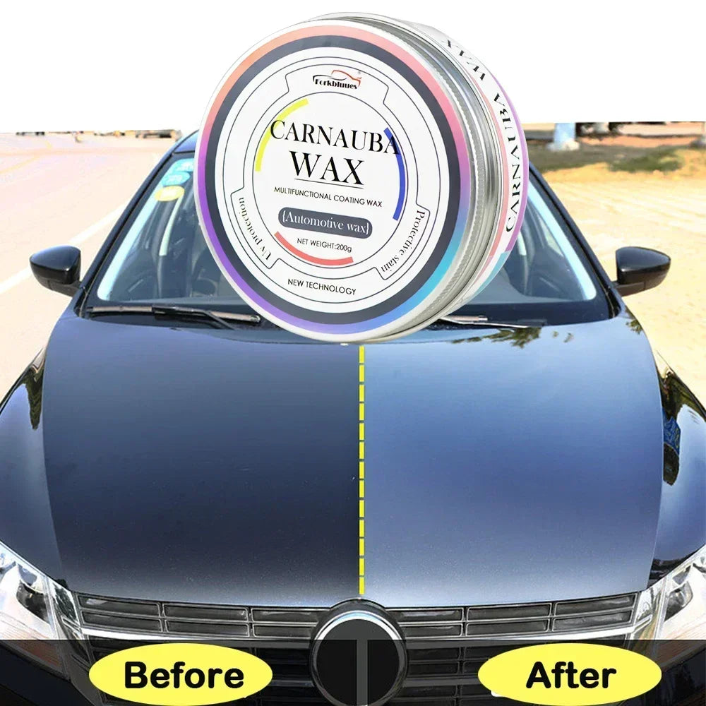 Carnauba Paste Car Wax Auto Paint Care Wax Brazilian Polishing Wax Paste High Gloss Shine Super Hydrophobic Coating Glazing Peaceful Pleasures Health and Wellness