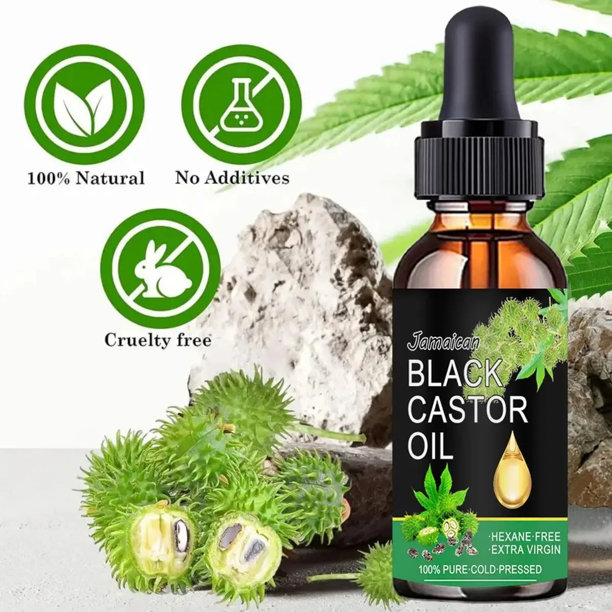 Organic Black Castor Oil for Hair, Skin & Body – 60ml