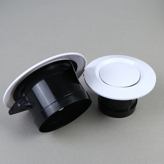 New Adjustable Round Air Vent Extractor Valve 75-200mm Air Vent Extract Valve Grille Wall Mount Ceiling Air Vent Cover Peaceful Pleasures Health and Wellness A4