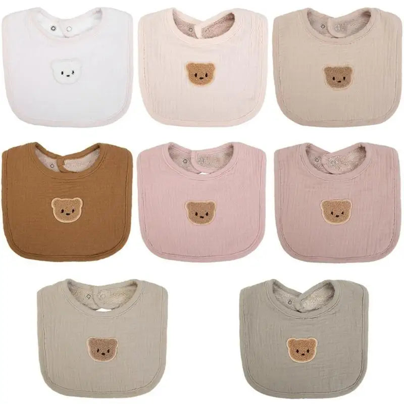 Soft Cotton Baby Bib | Feeding, Drooling & Teething Protection