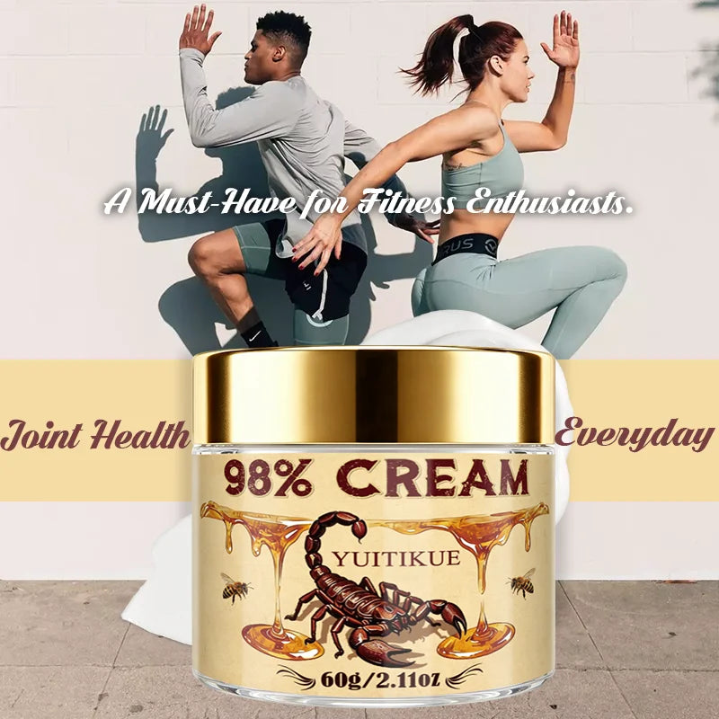 YUITIKUE 98% Scorpion Bee Venom Cream 60g Soothing & Nourishing Care for Skin Comfort Peaceful Pleasures Health and Wellness