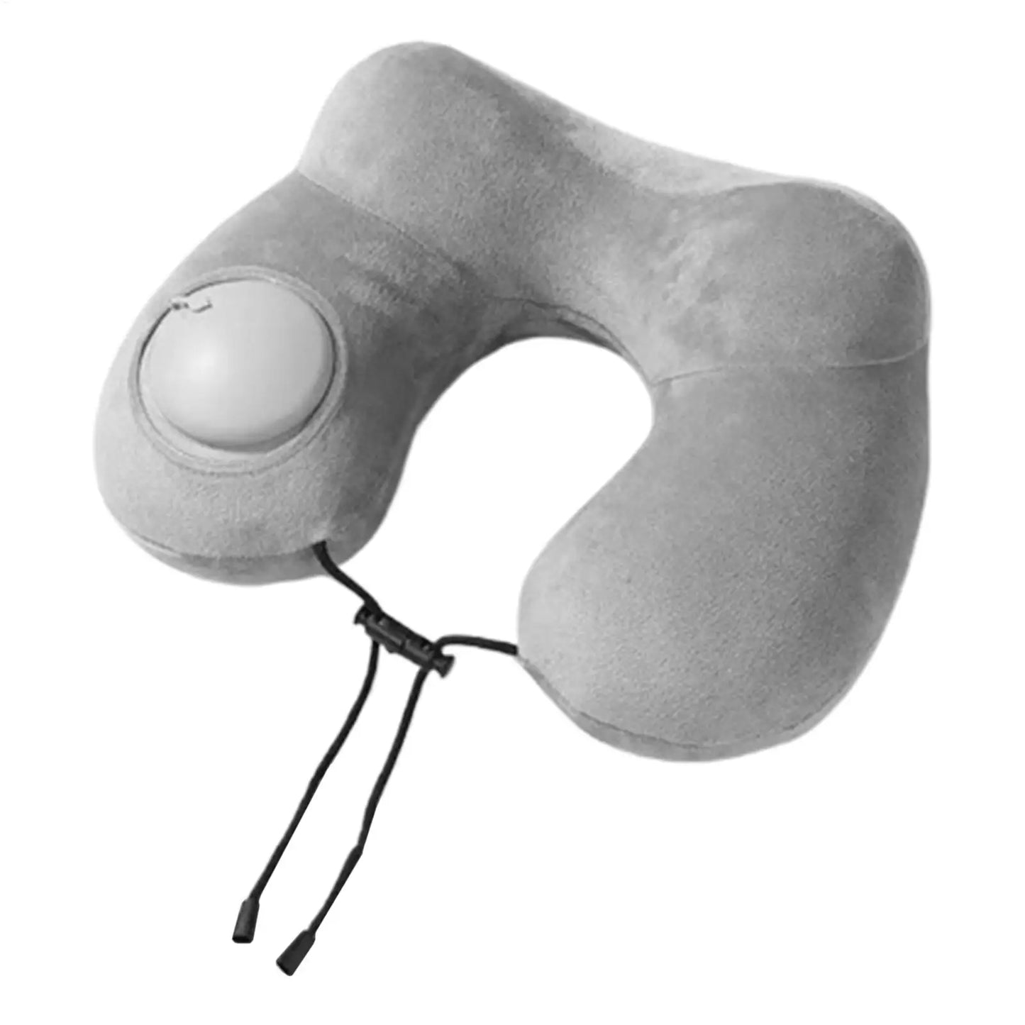 Inflatable Travel Neck Pillow | U-Shape Plush Support Cushion