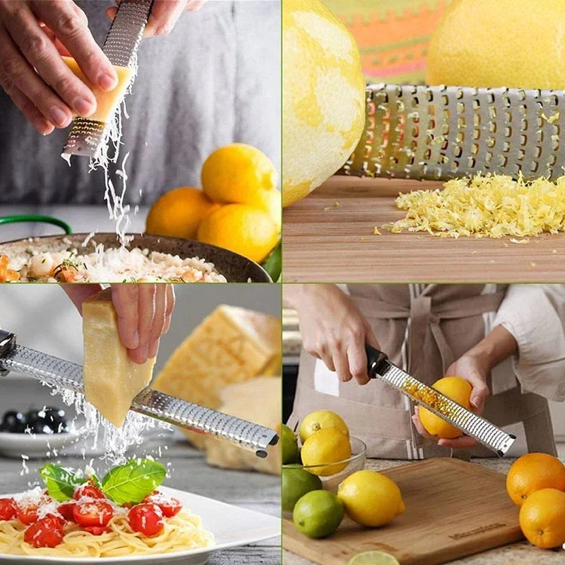 Hot Stainless Steel Cheese Grater Slicer Lemon Zester Chocolate Chopper Fruit Peeler Planer Vegetables Cutter Kitchen Gadgets Peaceful Pleasures Health and Wellness