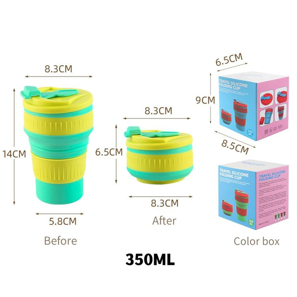 BPA-Free Collapsible Silicone Travel Mug | Foldable Cup