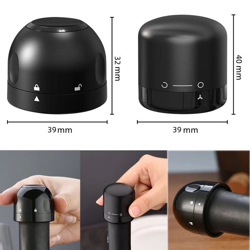 Wine Stopper Food Grade Silicone Leak-proof Sealer Retain Freshness Wine Plug Champagne Bottle Stopper Bar Tools Accessories Peaceful Pleasures Health and Wellness
