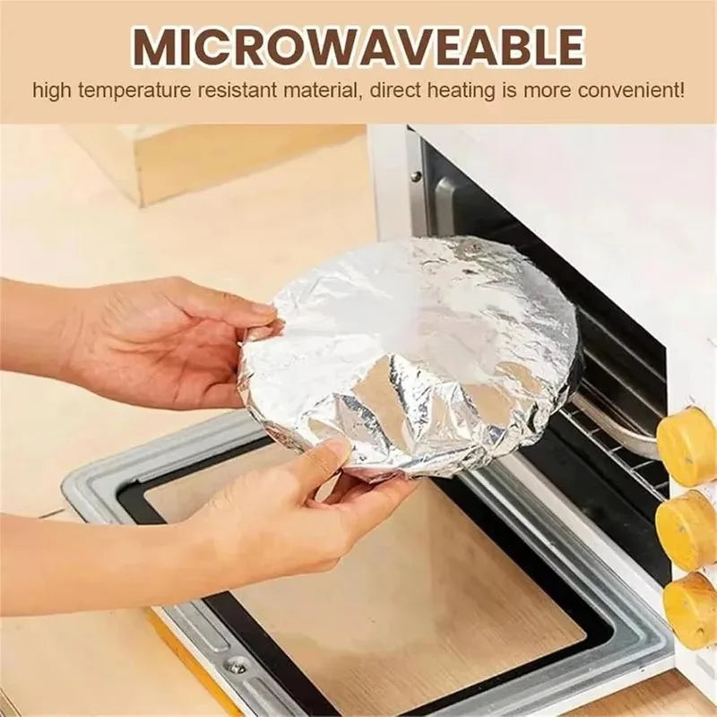 Reusable Aluminum Foil Bowl Covers | Food Grade Heat Insulating