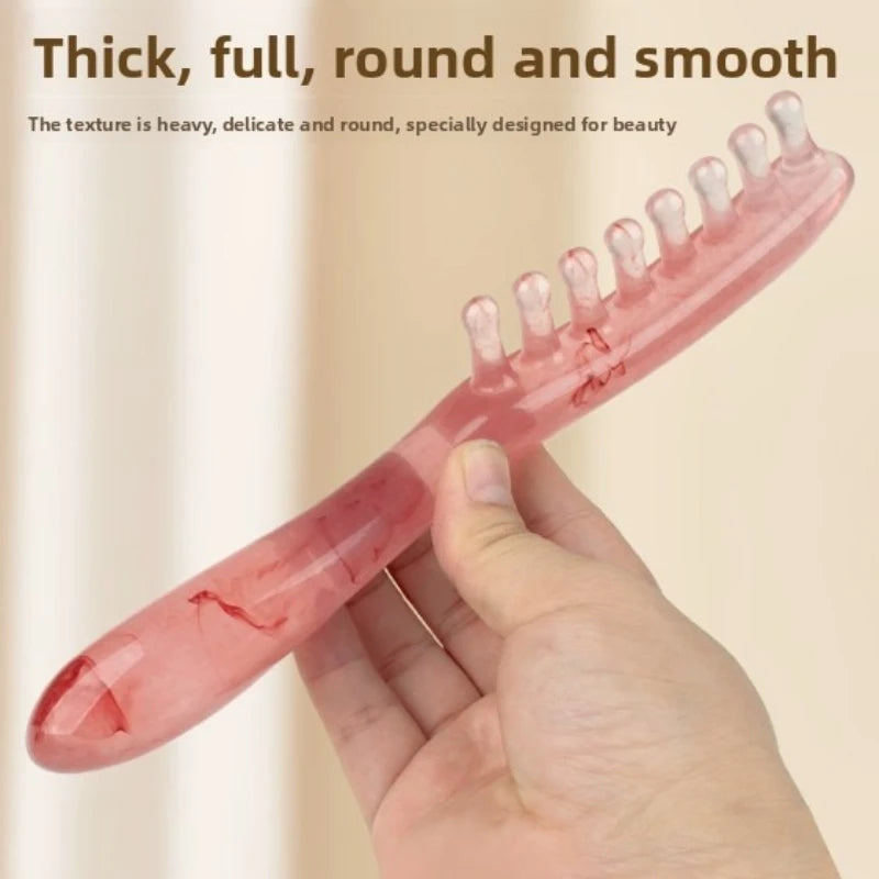 1PC Anti static resin massage scalp scraping body neck leg convenient hairdressing comb men's and women's hair therapy comb Peaceful Pleasures Health and Wellness