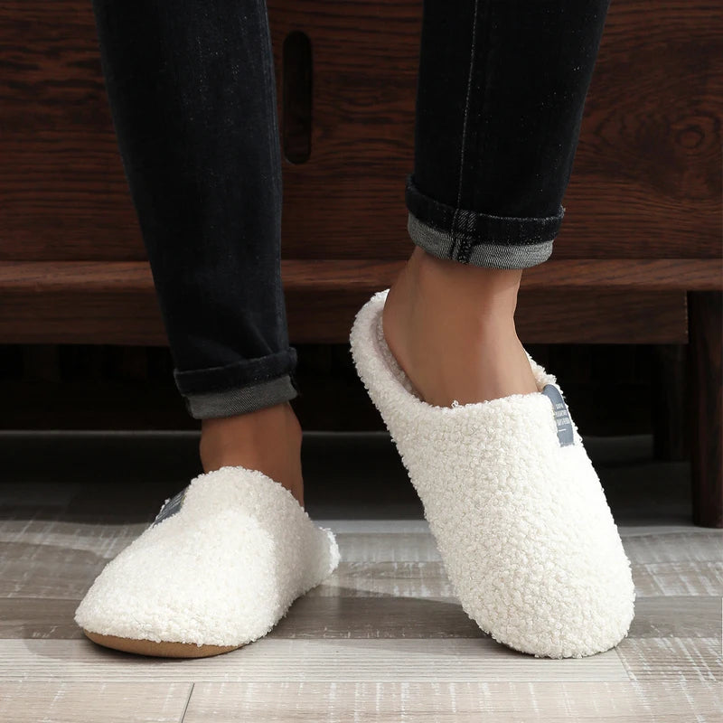Women's Soft Cotton House Slippers | Cozy Winter Indoor Flats