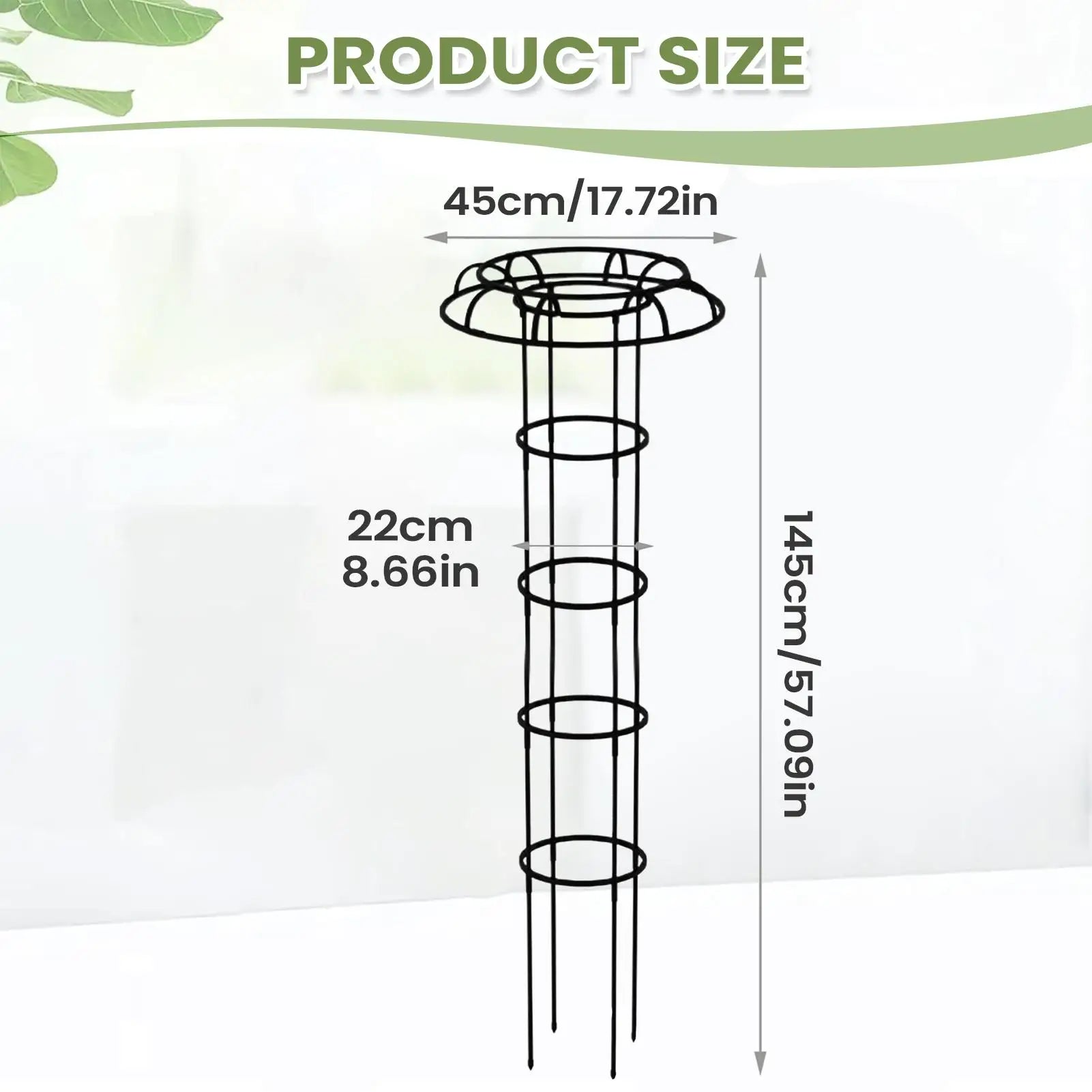 Vertical Garden Trellis Artistic Landscaping Pole Outdoor Umbrella Trellis Tower For Vines Flowers Pea Bean Tomato Clematis Peaceful Pleasures Health and Wellness
