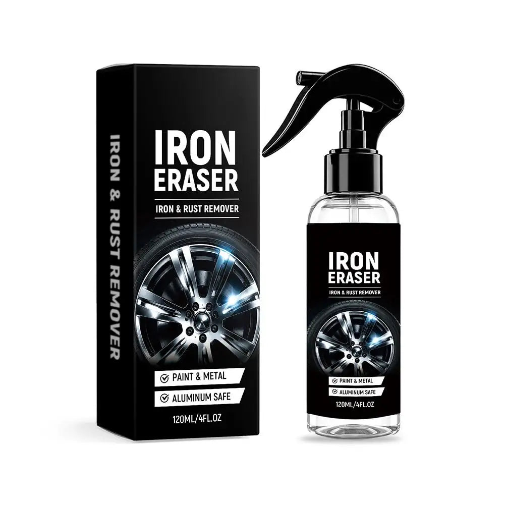 Cleaning Decontamination Descaling Renewing Paint Metal Safe Iron Eraser 120ml Tire Iron Rust Cleaning Agent Car Rust Remover Peaceful Pleasures Health and Wellness 1pcs