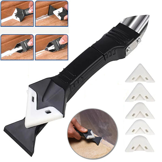 3-in-1 Silicone Caulking Tool Kit – Caulk Remover & Finisher Caulking Tool Kit Peaceful Pleasures Health and Wellness
