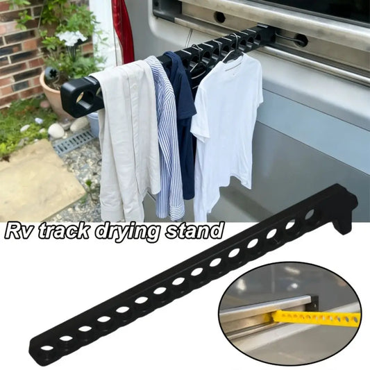 RV Track Drying Rack – No-Drill Detachable Clothes Hanger RV Drying Rack Oasis Select