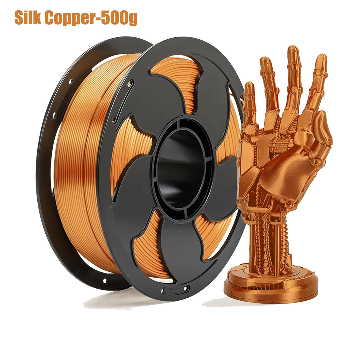 Silk PLA Filament 1.75mm 4-Spool 1KG Bundle for FDM Printers