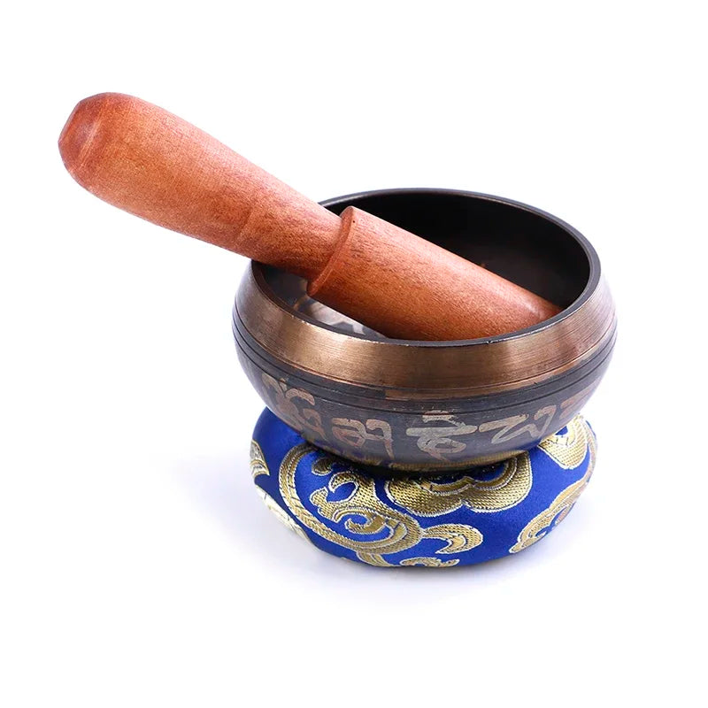 Tibetan Singing Bowl Mat | Chakra Meditation Cushion Pad