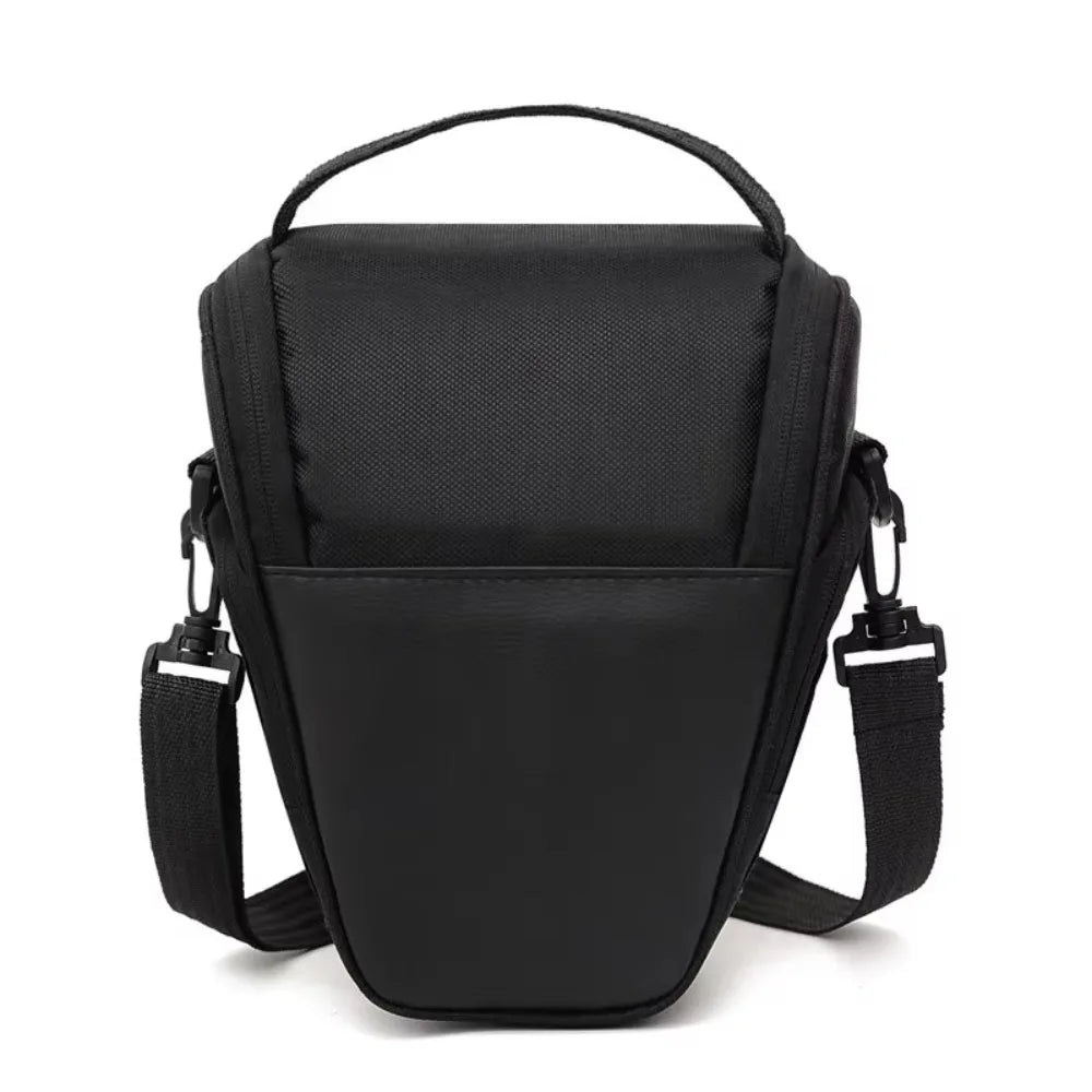 Single Shoulder DSLR Camera Bag Waterproof Scratch-proof Photography Bag Insert Partition Protective Cover Camera Handbag Peaceful Pleasures Health and Wellness Black