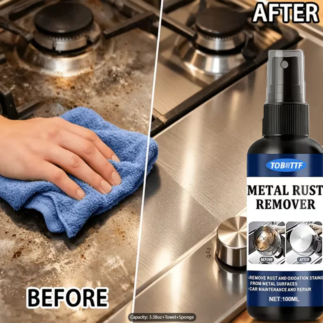 Metal Rust Remover Spray 100ml – Car & Kitchen Rust Cleaner