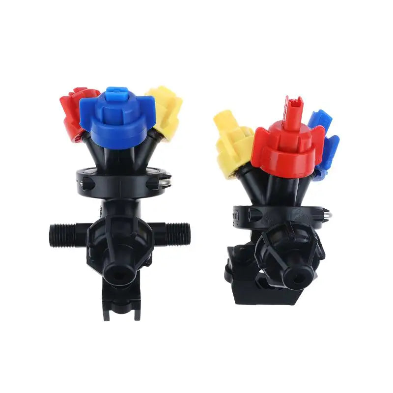 3 Heads Spray Tube Fittings Pipe Clamp Adjustable Sector Prevent Dripping Garden Watering Agricultural Sprayer Connect Tool Peaceful Pleasures Health and Wellness