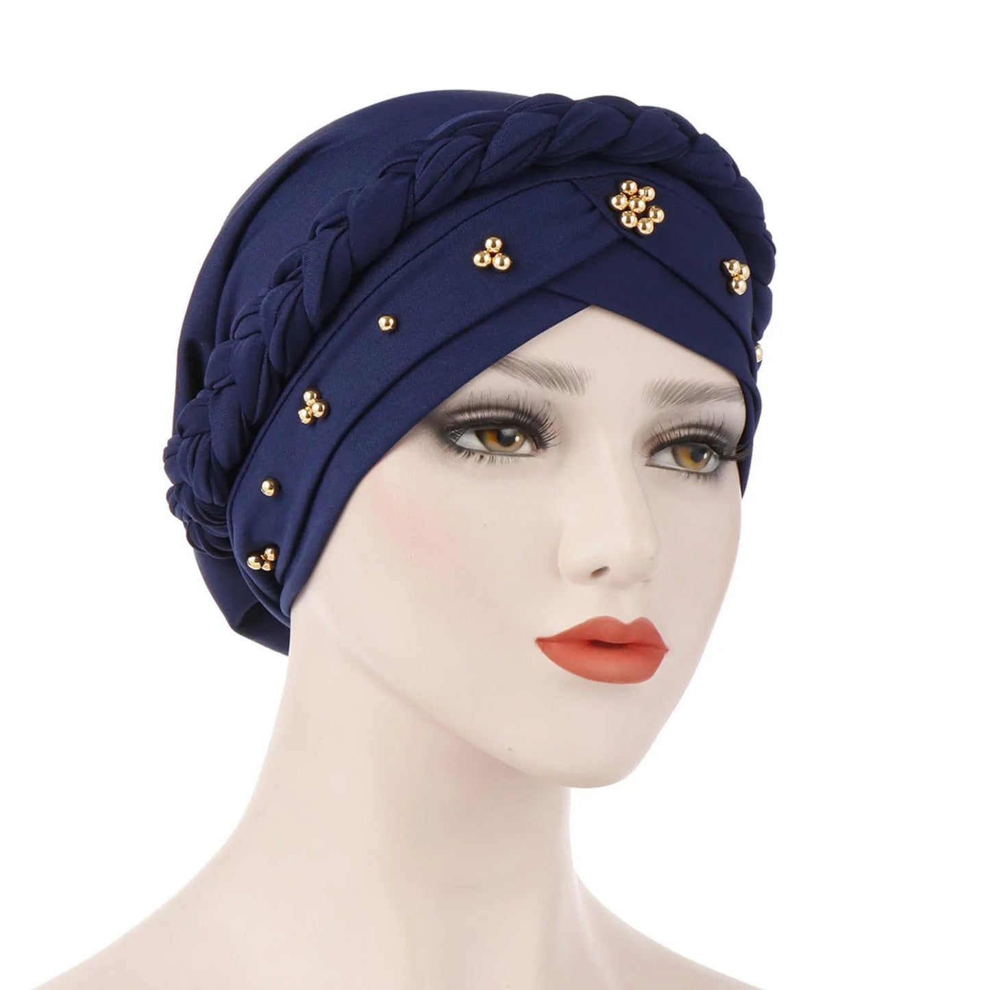 Women's Inner Hijab Turban Bonnet Cap with Pearl Detail