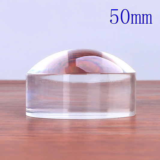 8X Document Paperweight Desktop Decoration Paper Pressing High-Definition Circular Magnifying Glass Paperweight Stone Peaceful Pleasures Health and Wellness 50mm