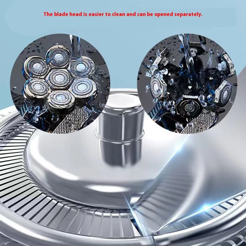 HOMEFISH Mens 7 Blade Razor Replacement Shaving Heads Floating Washable Electric 7D Shavers Trimmers Kit Cutter Blades Peaceful Pleasures Health and Wellness