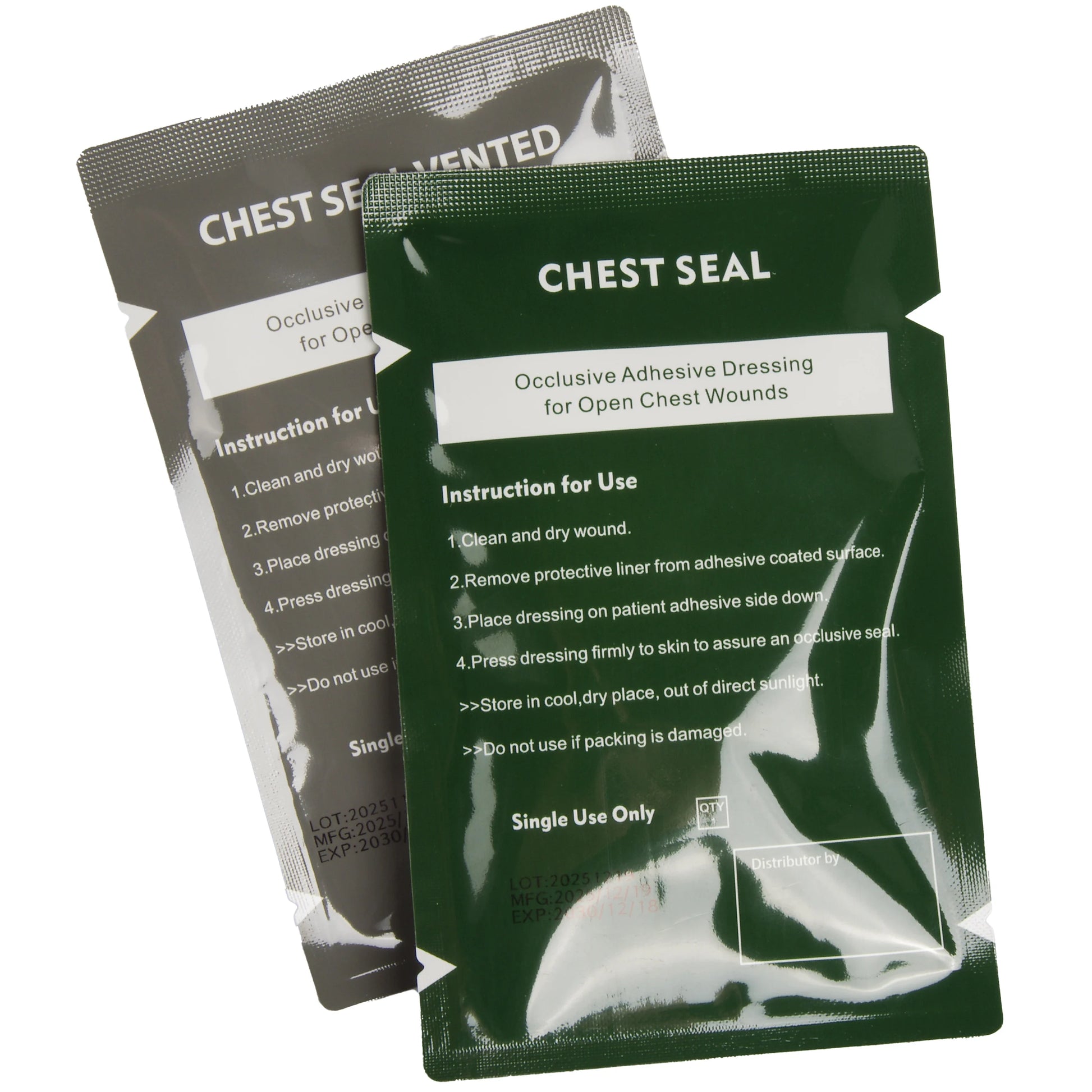 Chest Seal Wound Care for Emergency or Tactical Situations Advanced Adhesive Sterile Transparent Lightweight Vent Life-Saving Peaceful Pleasures Health and Wellness