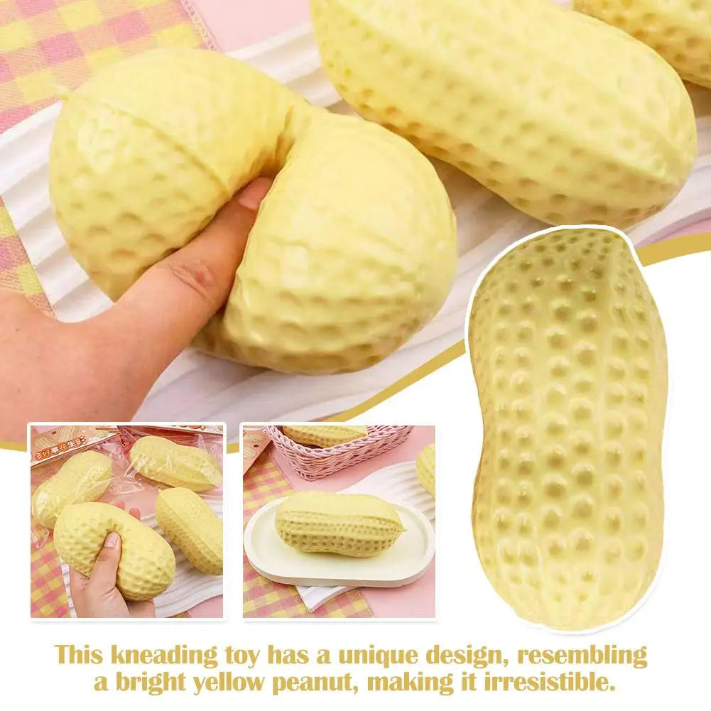 Peanut Sensory Squeeze Fidget Toy – TPR, CE Certified, Ages 14+