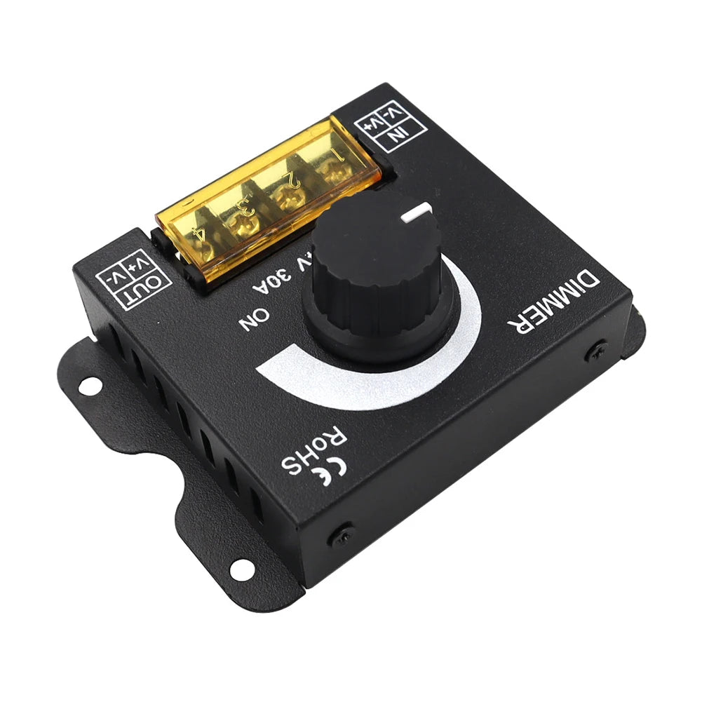 DC 12V-24V 30A PWM LED Dimmer Switch – Stepless Controller Peaceful Pleasures Health and Wellness
