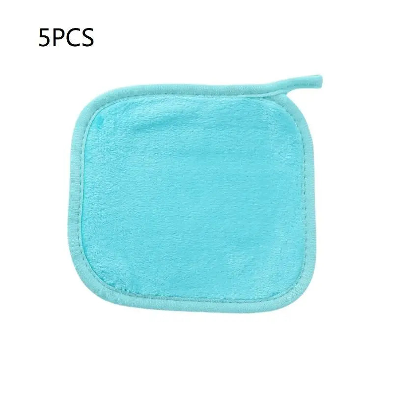Microfiber Makeup Remover Cloths – 5/7 Pcs Reusable Face Pads