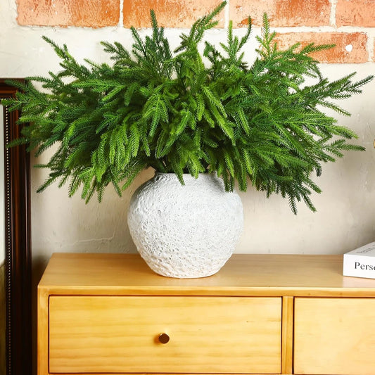 Artificial Pine Needle Branch for Christmas Wreath & Home Decor Artificial Pine Branch Peaceful Pleasures Health and Wellness