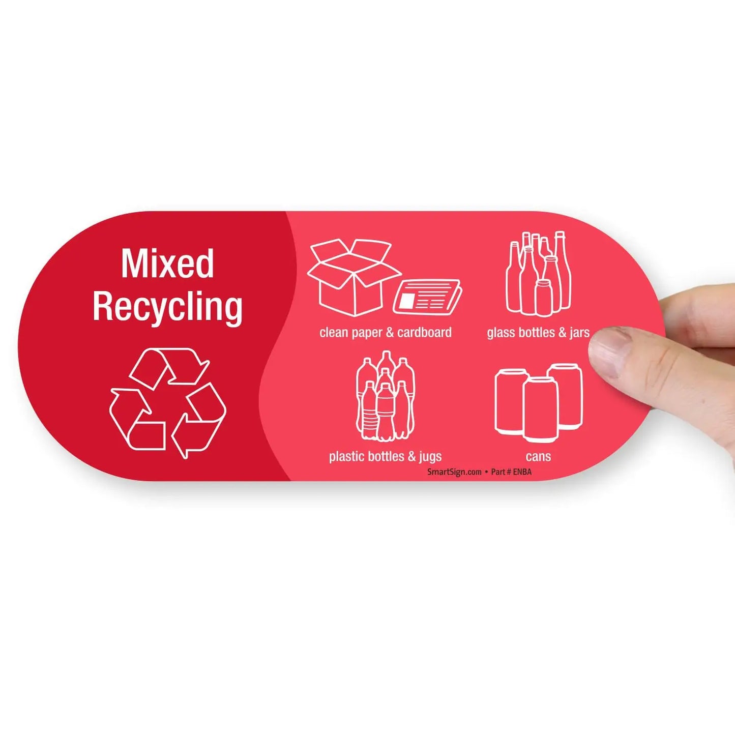 New Cross-Border4Colorful Stickers Suitable for Mixed Recycling Stickers Special Trash Can Stickers Decorative Waterproof Vinyl/ Peaceful Pleasures Health and Wellness Red
