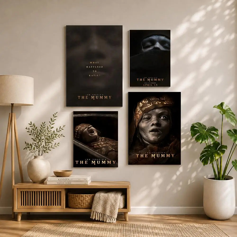 The Mummy Movie Poster HD Self-Adhesive Waterproof Wall Art Movie Poster Wall Art Peaceful Pleasures Health and Wellness