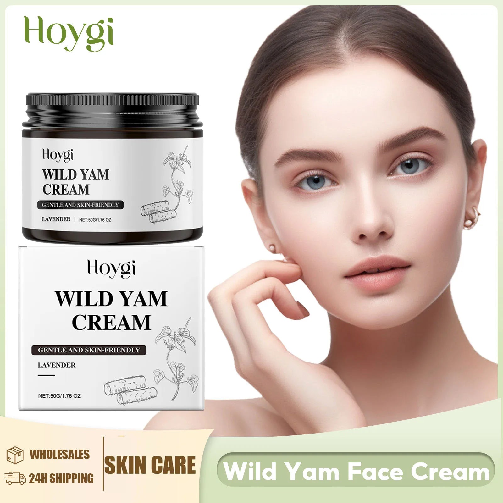 Wild Yam Cream Balance Hormones Regulation Reduce Dryness Form Skin Barrier Firming Lifting Moisturizing Brightening Face Cream Peaceful Pleasures Health and Wellness
