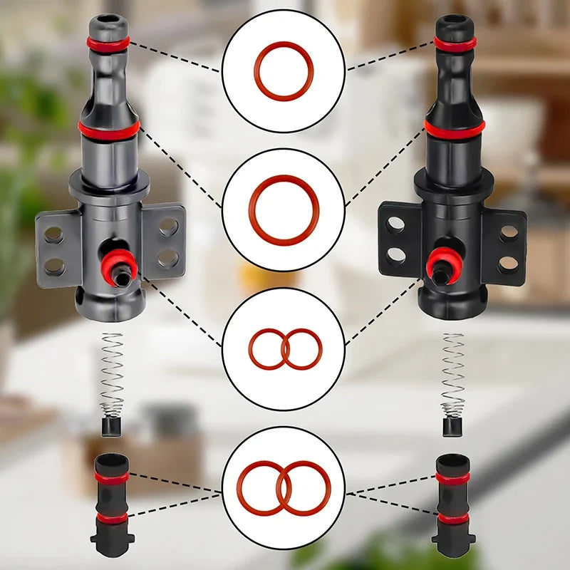 15-Pc Silicone O-Ring Gasket Set for Saeco Coffee Maker Coffee Maker Gaskets Peaceful Pleasures Health and Wellness