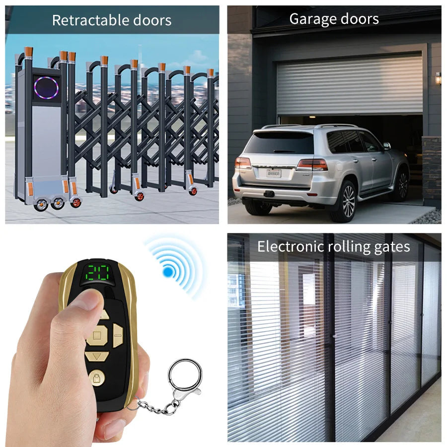 20 in 1 Universal Garage Door Remote Control 300-980Mhz Rechargeable Multi-Frequency Garage Door Opener Garage Remote Controller Peaceful Pleasures Health and Wellness