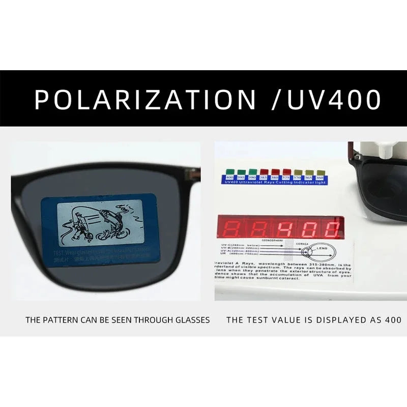 Luxury Square Vintage Polarized Cycling Sunglasses Men Women Fashion Travel Driving Fishing Sun Glasses Male Eyewear UV400 Peaceful Pleasures Health and Wellness