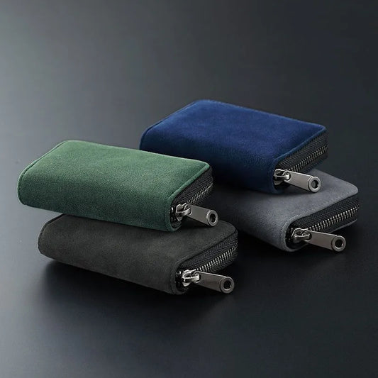 RFID Blocking Card Holder Wallet | Unisex Zipper Organizer RFID Card Wallet Peaceful Pleasures Health and Wellness