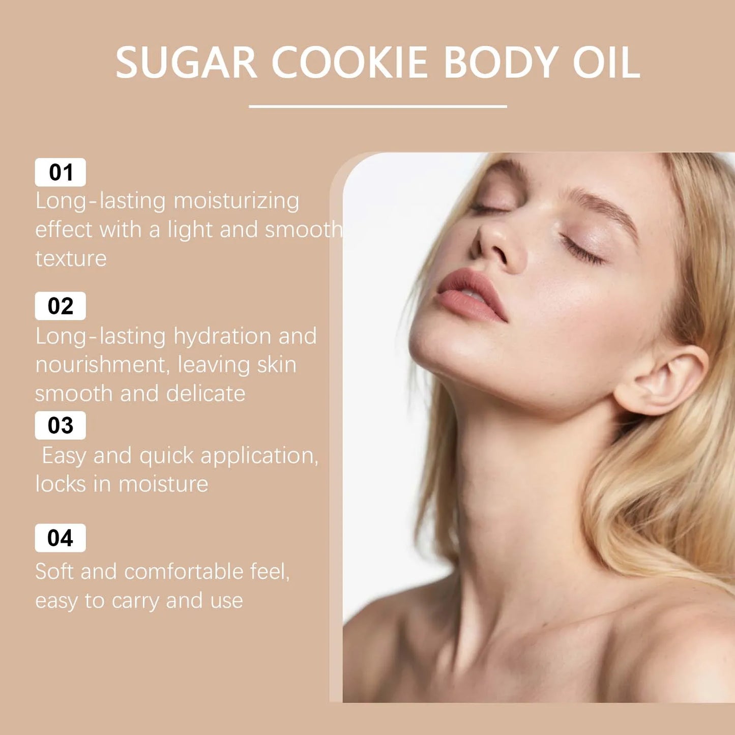 Sugar Cookie Fragrance Body Oil – Shea Butter & Vitamin E