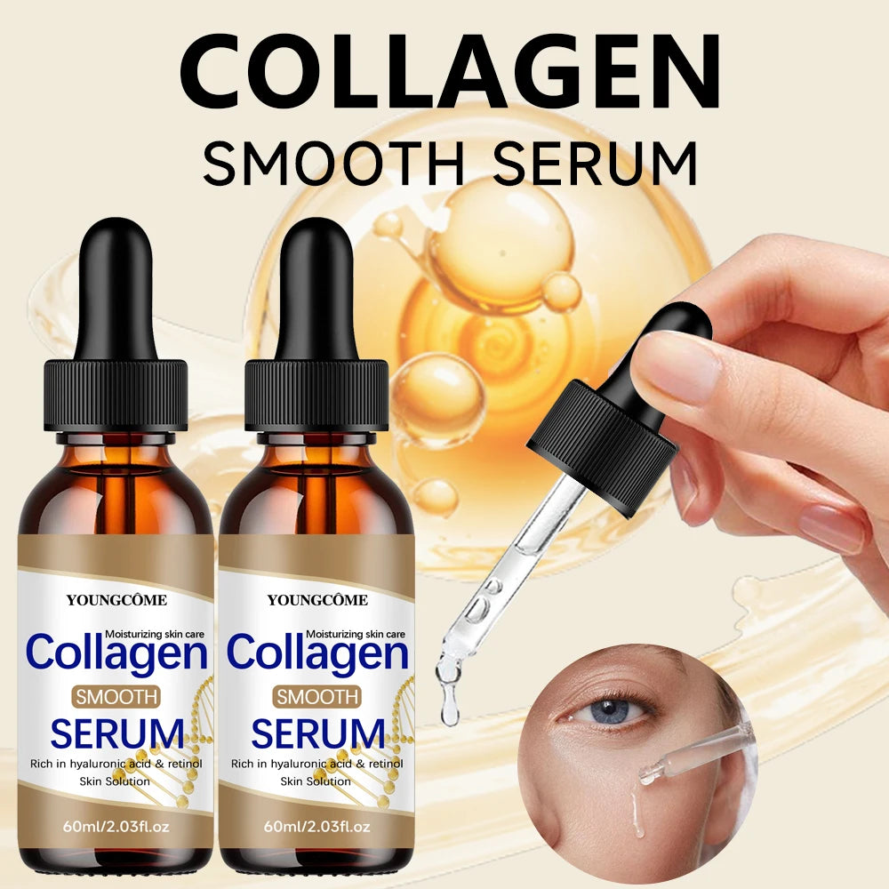 2PCS Hyaluronic Acid & Retinol Collagen Serum - Hydrating Face Care for All Skin Types - Daily Moisturizing Solution Peaceful Pleasures Health and Wellness