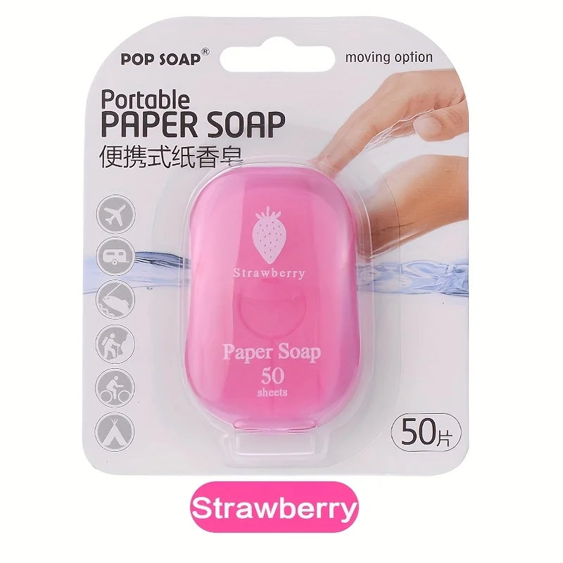 Portable Paper Soap Sheets – Disposable Travel Hand Wash