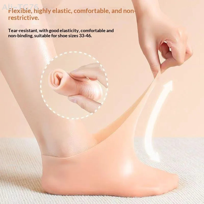 Silicone Moisturizing Gel Foot Socks | Reusable Foot Spa Cover