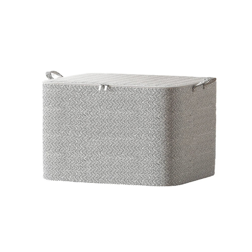 Foldable Clothes Storage Baskets with Zipper & Handle Peaceful Pleasures Health and Wellness 30L Australia