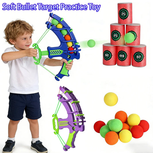 Soft Bullet Target Practice Toy for Kids – Outdoor Shooting Game Kids Shooting Target Toy Peaceful Pleasures Health and Wellness