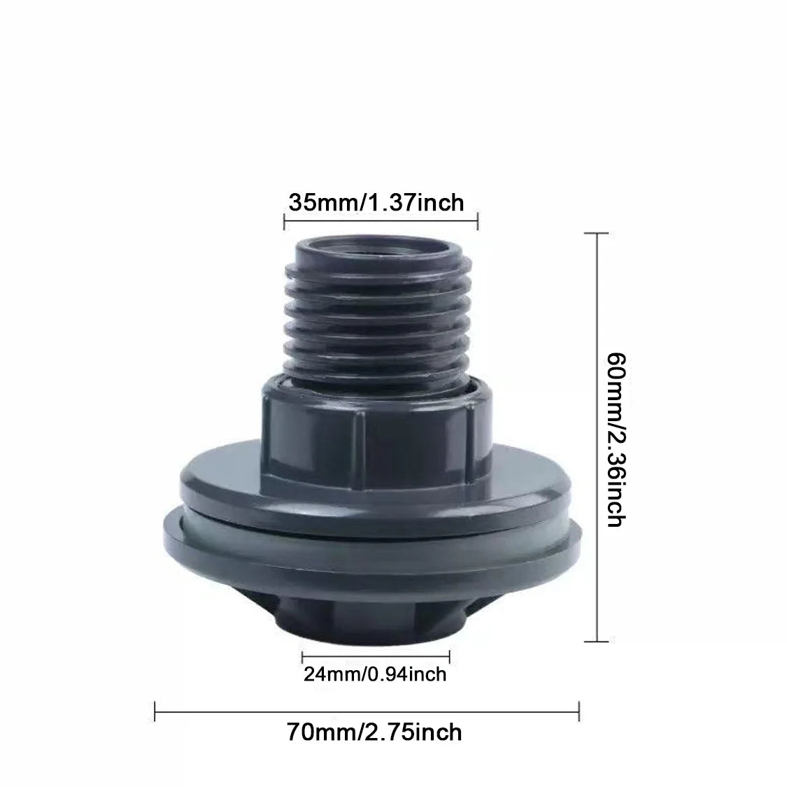Heavy-duty PVC Water Tank Adapter 3 4 1 2 Internal External Threads
