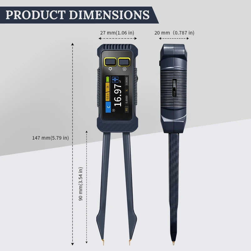 Digital Smart Tweezer LCR SMD ESR Tester Resistance Capacitance Inductance Continuity Diode Test Measurement Tools Peaceful Pleasures Health and Wellness
