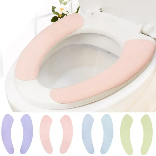 Soft Flannel Toilet Seat Cover Stickers – Washable 1 Pair Toilet Seat Cover Peaceful Pleasures Health and Wellness