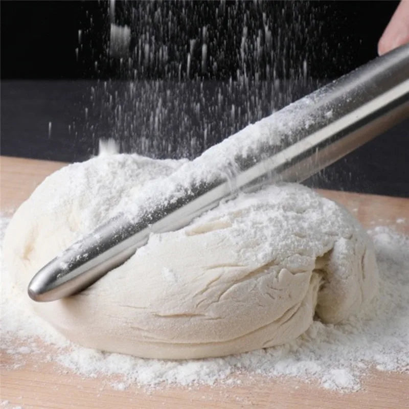 Stainless Steel Non-Stick Rolling Pin | 3 Sizes – Pizza, Dough, Cookies & Dumplings