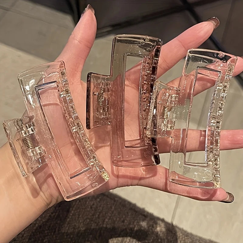 Transparent Shark Clip – Large Acrylic Hair Claw for Women Hair Accessories Peaceful Pleasures Health and Wellness