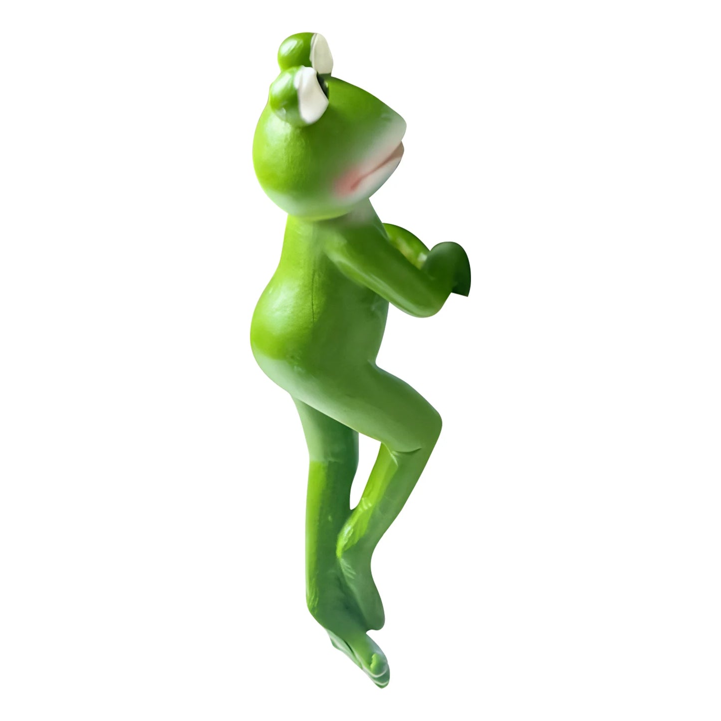 Resin Climbing Frog Figurine – Flower Pot Hugger Garden Ornament